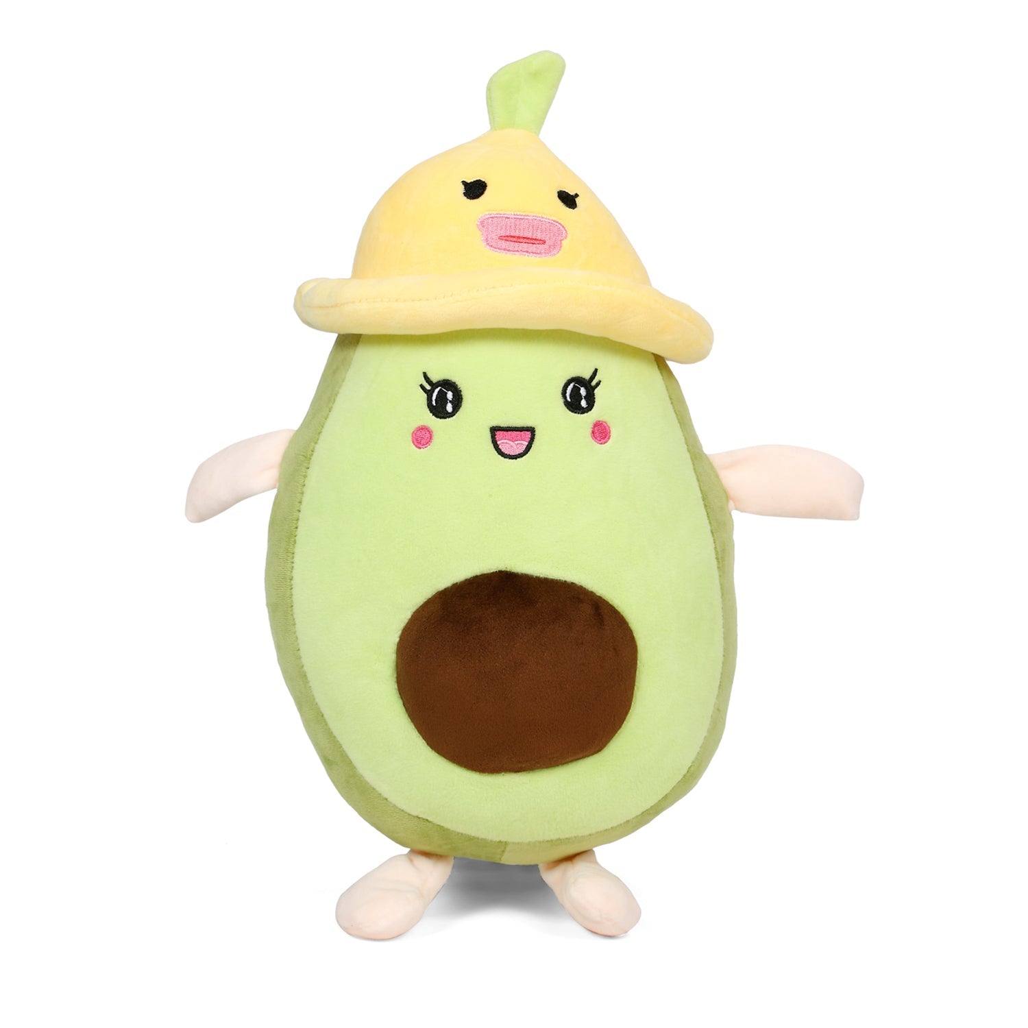 LITTLE GINNIE Avocado Soft Toy for Kids - Yellow | Returned & Birthday Gift for Baby - LG - AVOCADO - YLW - ST