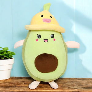LITTLE GINNIE Avocado Soft Toy for Kids - Yellow | Returned & Birthday Gift for Baby - LG - AVOCADO - YLW - ST