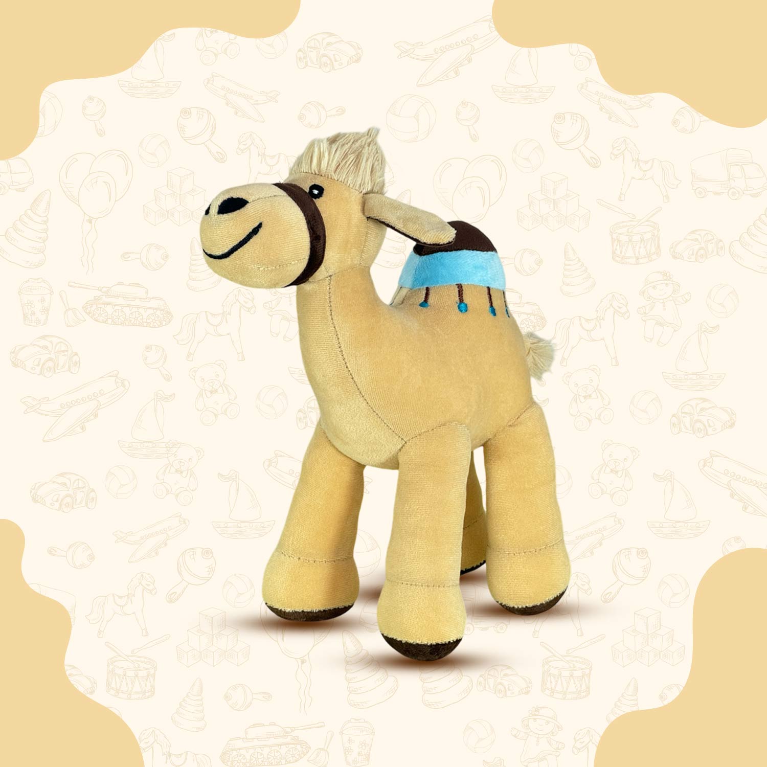 Little Ginnie Camel Soft Toy - NK - STD - CAMEL - BLU