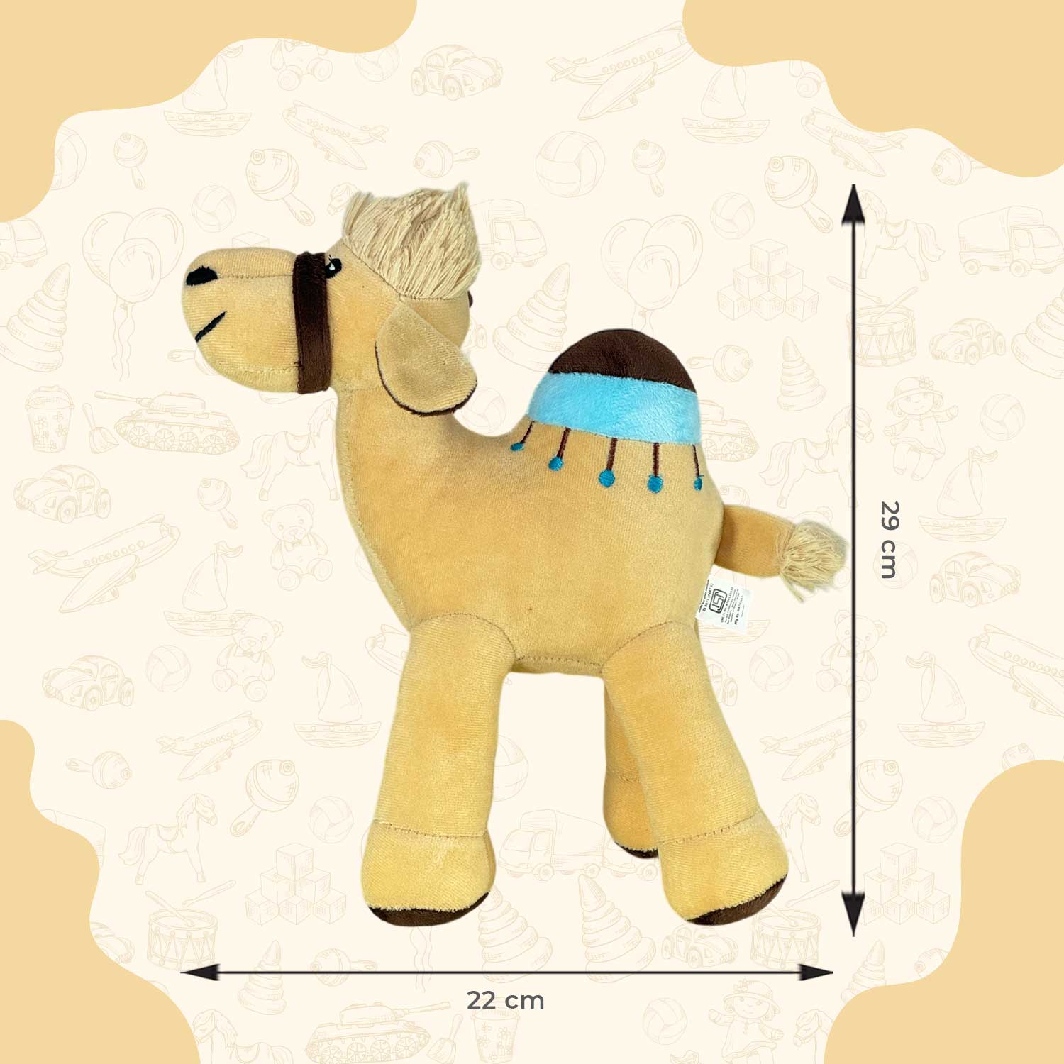 Little Ginnie Camel Soft Toy - NK - STD - CAMEL - BLU