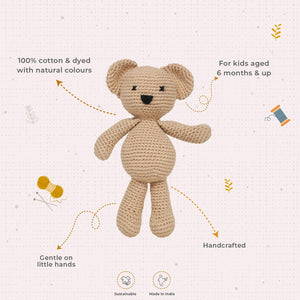 Little Ginnie Crochet Bear Soft Toy - AMYH - BEAR - 001