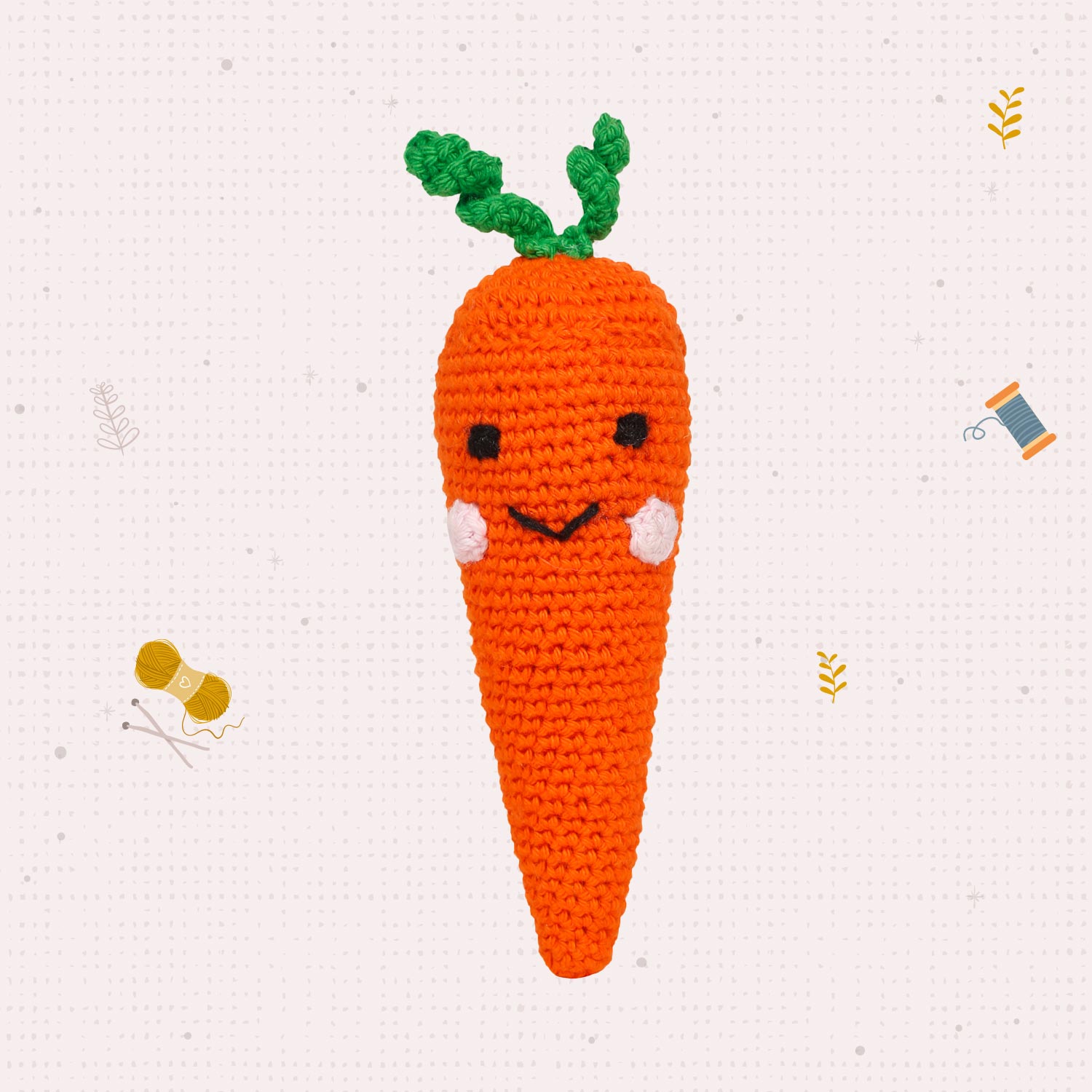 Little Ginnie Crochet Carrot - AMYH - CARROT - 001