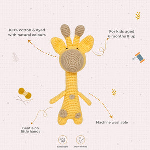Little Ginnie Crochet Giraffe Soft Toy - AMYH - GIRAF - 001
