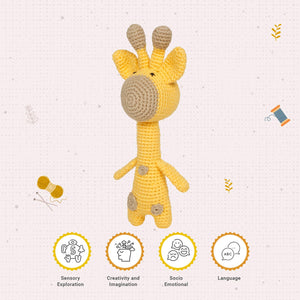 Little Ginnie Crochet Giraffe Soft Toy - AMYH - GIRAF - 001