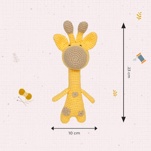 Little Ginnie Crochet Giraffe Soft Toy - AMYH - GIRAF - 001