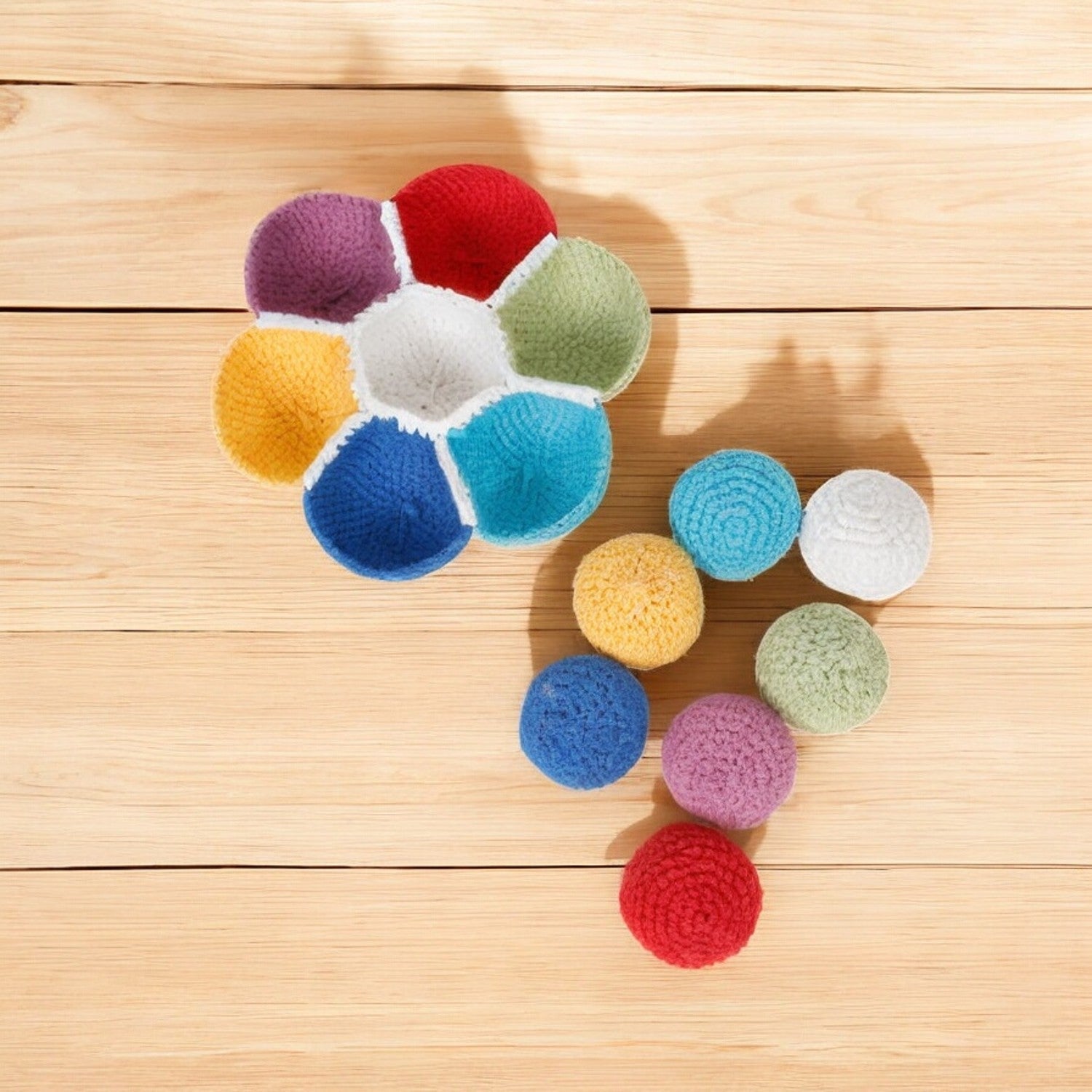 Little Ginnie Crochet Soft Rattle Ball Game, Rattle Toys for 1+ Years up Babies - AMYH - BALL - GAME - 002
