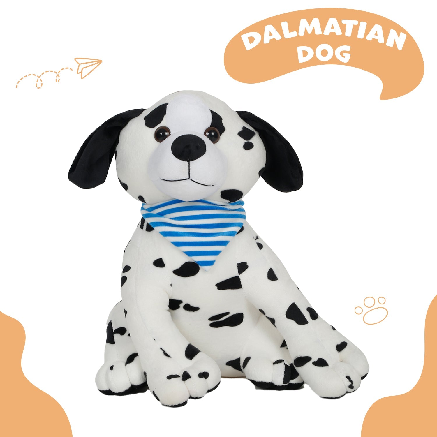 LITTLE Ginnie Dalmatian Dog Soft Toy for Kids - Plush Toy for Newborn Baby | Return & Birthday Gift - NK - DAL - DOF - ST