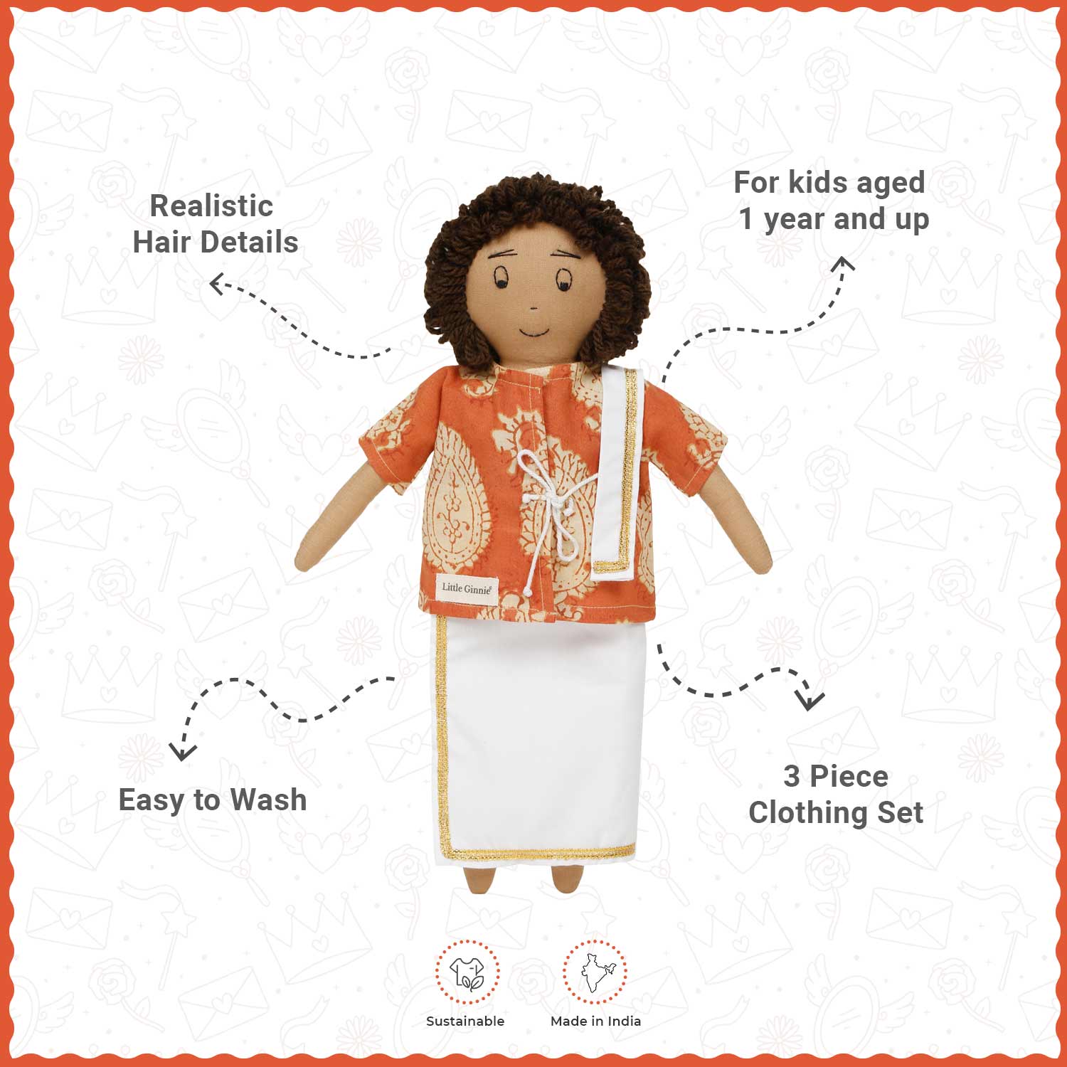 Little Ginnie Dhaani Soft Toy - TGD - MANI - 001