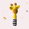 Little Ginnie Giraffe Baby Rattle Toys for New Born Baby 6+ Months - Yellow | Crochet Soft Doll - AMYH - GIRF - RTL - YL - 001