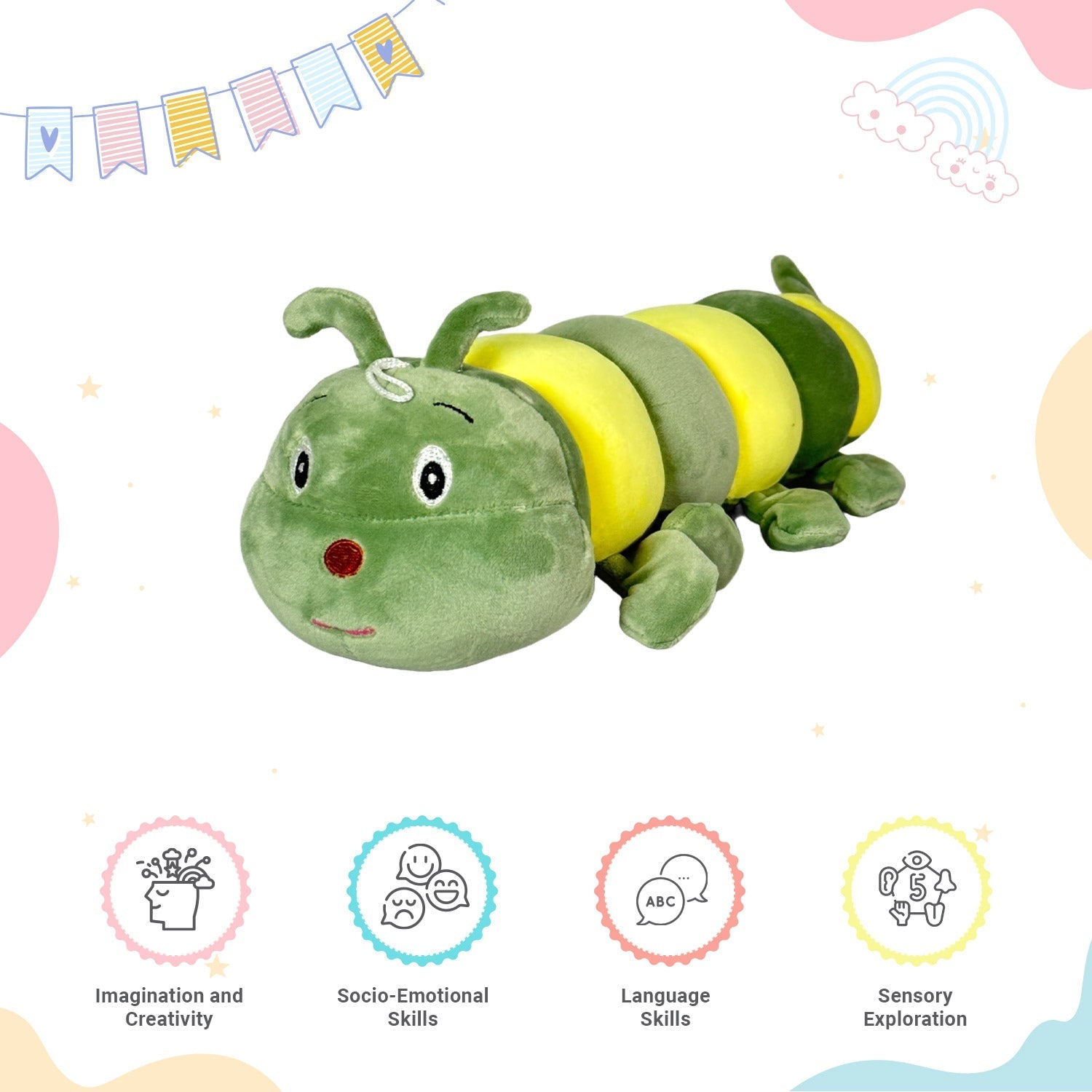 Little Ginnie Hungry Caterpillar Plush Toy - LG - CP - CTRPL - 01
