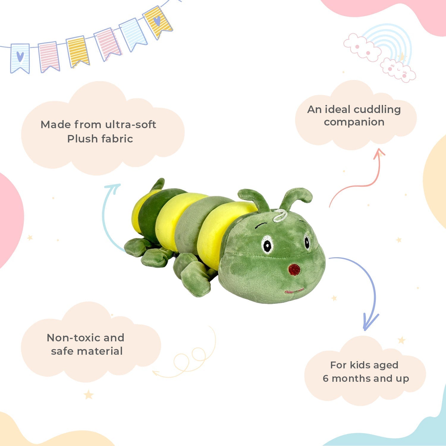 Little Ginnie Hungry Caterpillar Plush Toy - LG - CP - CTRPL - 01