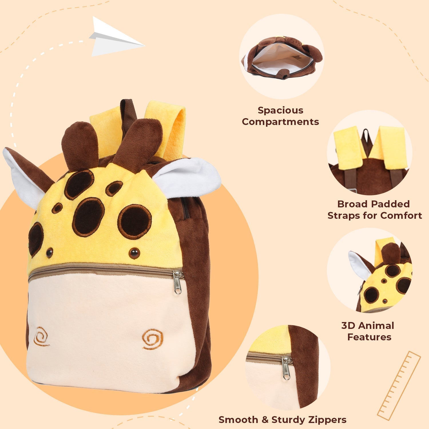 Little Ginnie Kids Giraffe Bag - NK - GIRAFFE - BAG