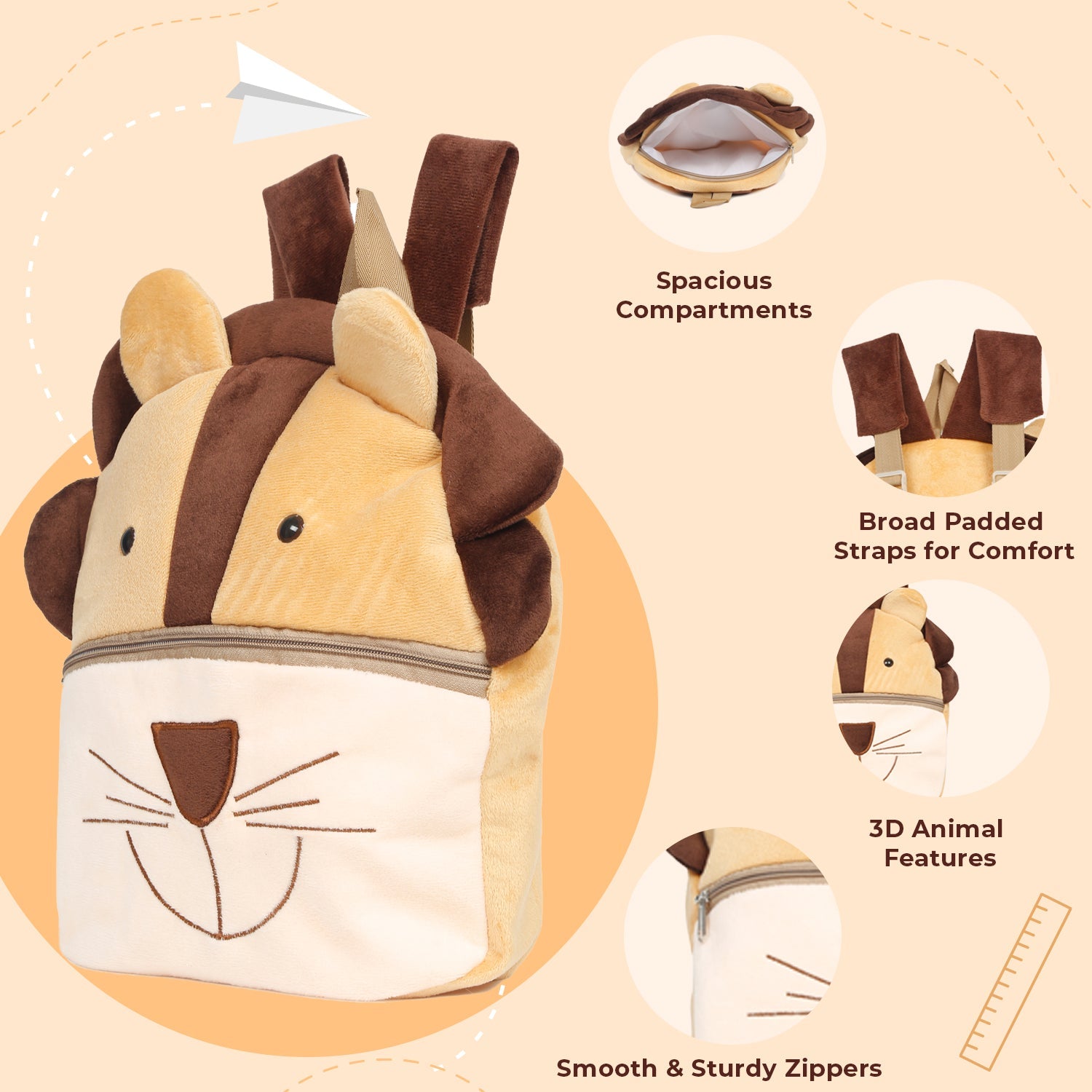 Little Ginnie Kids Lion Bag - NK - LION - BAG