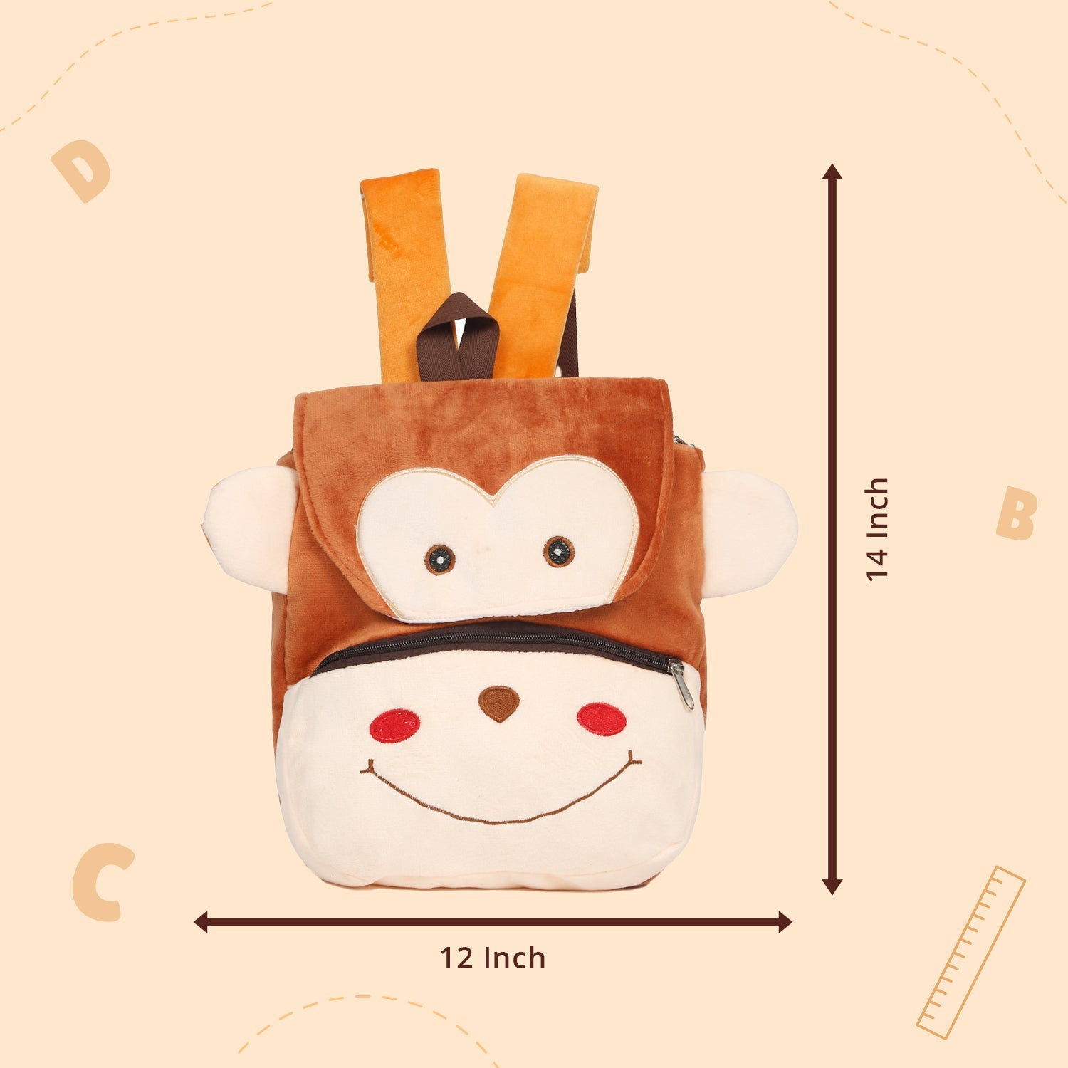 Little Ginnie Kids Monkey Bag - NK - MONEKY - BAG