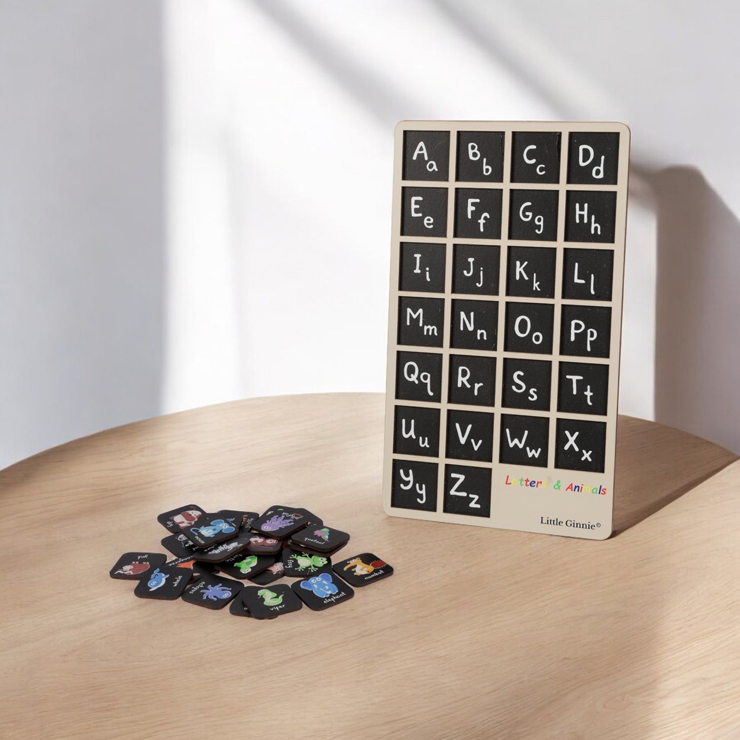 Little Ginnie Letters and Animals Board - LGLA - 001