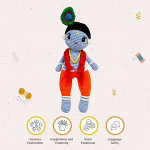 Little Ginnie Lord Krishna Soft Toy - AMYH - KRISH - ST