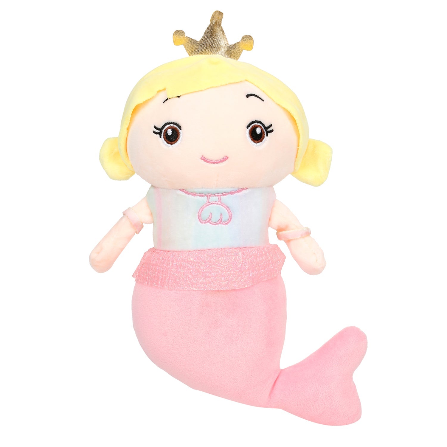 Little Ginnie Mermaid Soft Doll for Kids - Pink | Ideal Birthday & Return Gift for Babies - LG - MERMAID - PNK