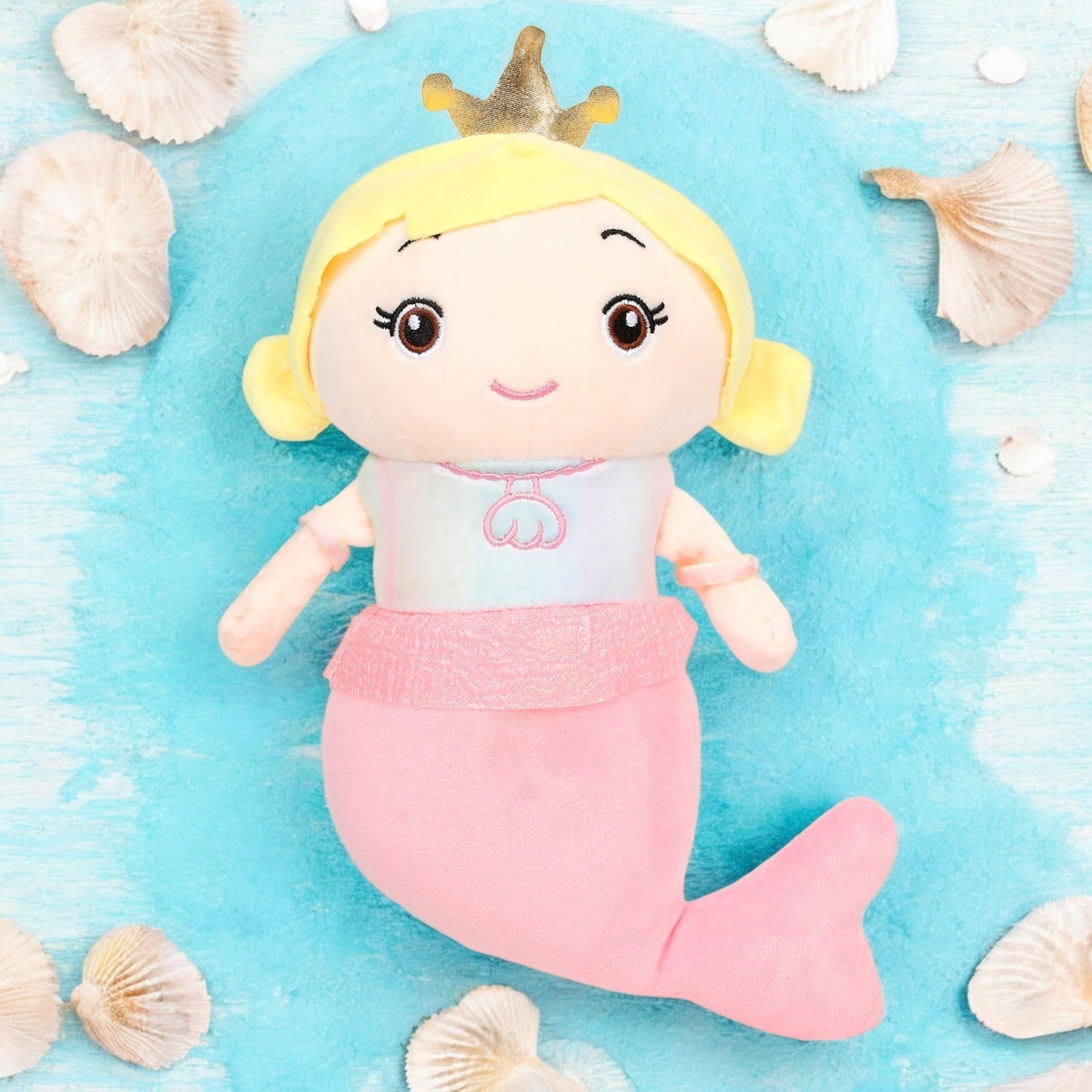 Little Ginnie Mermaid Soft Doll for Kids - Pink | Ideal Birthday & Return Gift for Babies - LG - MERMAID - PNK
