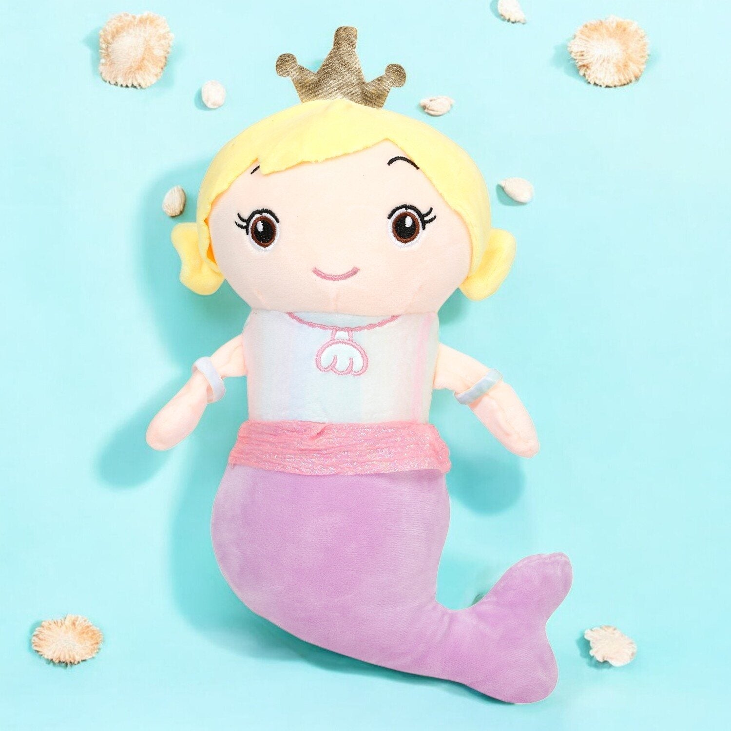 Little Ginnie Mermaid Soft Doll for Kids - Purple | Ideal Birthday & Return Gift for Babies - LG - MERMAID - PUR