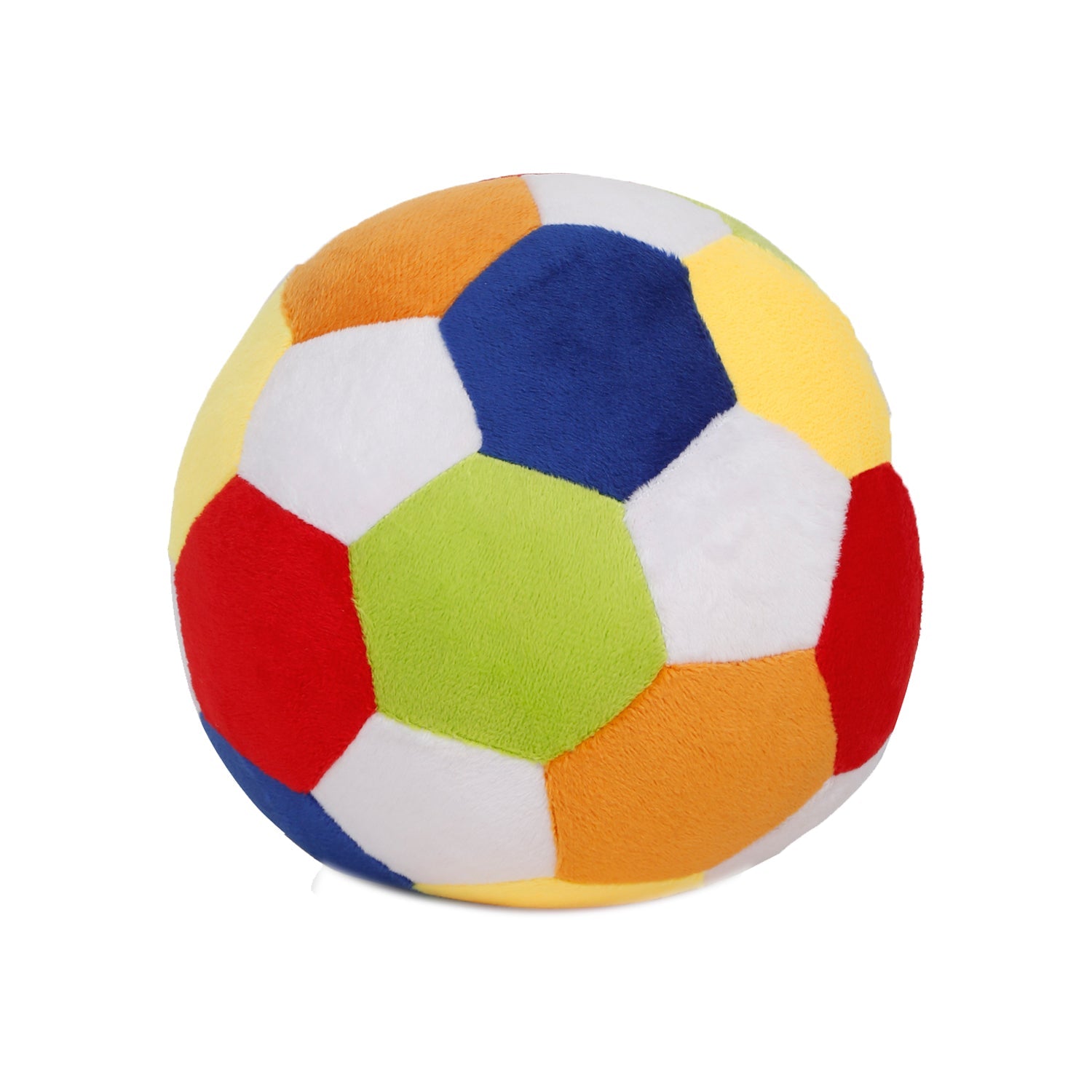 LITTLE GINNIE Multicolour Soft Ball for Kids - Plush Toy for Newborn Baby | Return & Birthday Gift - NK - MUL - SOFT - BALL