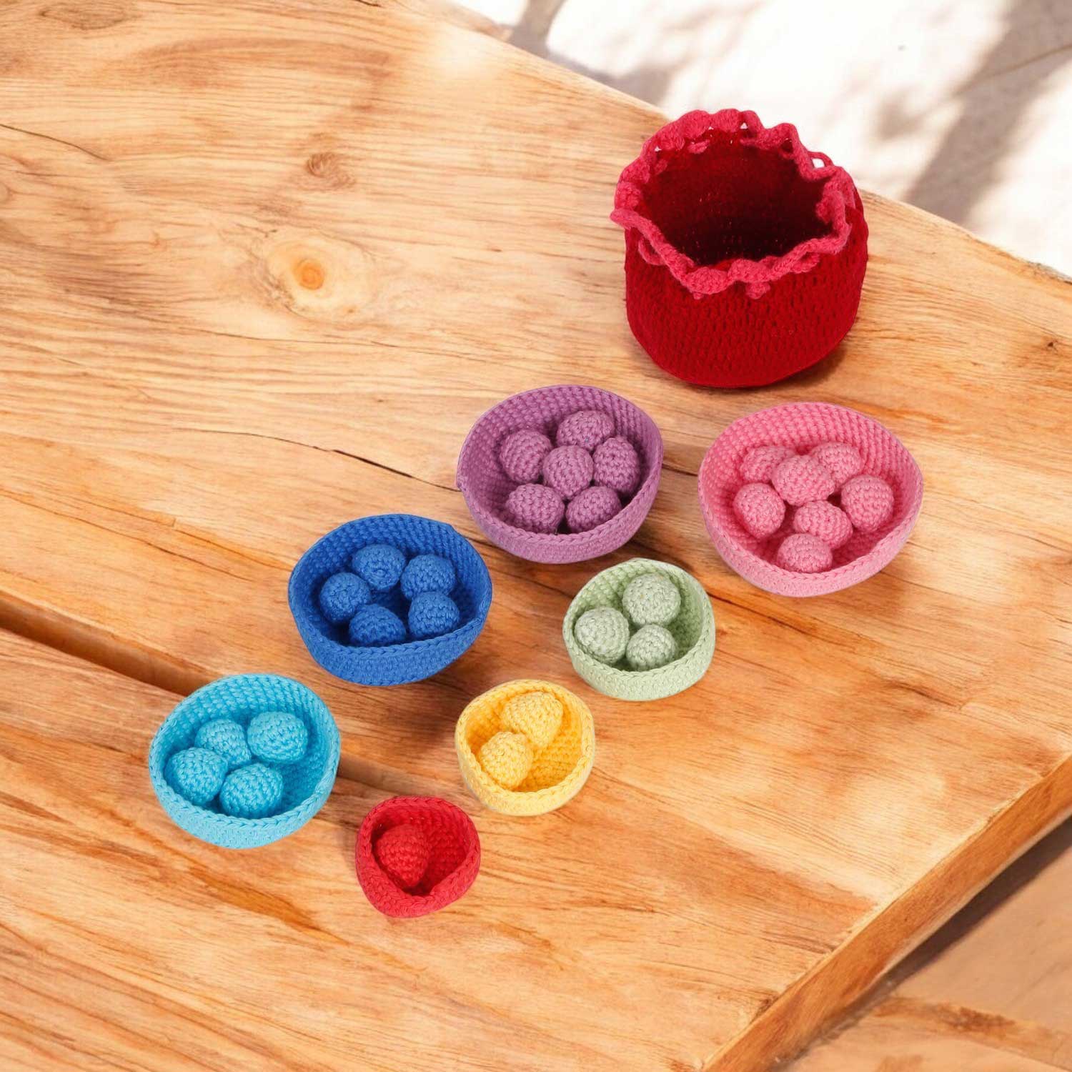 Little Ginnie Nesting Ball Game with Potli For Kids - AMYH - NST - BALL - 002