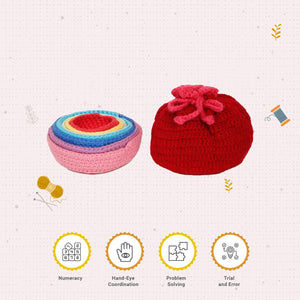 Little Ginnie Nesting Ball Game with Potli For Kids - AMYH - NST - BALL - 002