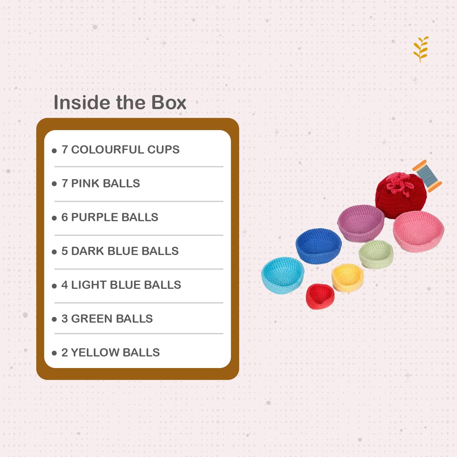 Little Ginnie Nesting Ball Game with Potli For Kids - AMYH - NST - BALL - 002