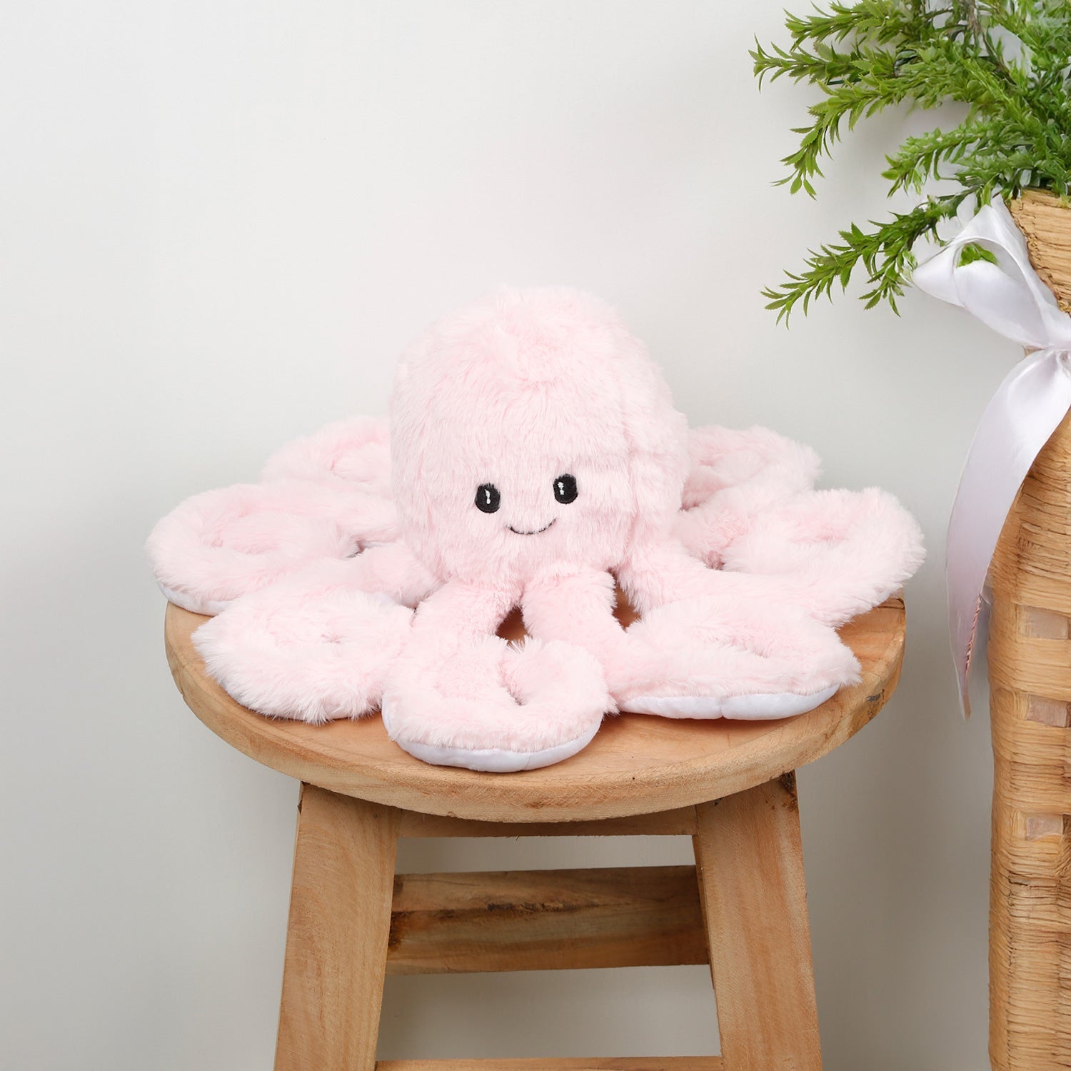 LITTLE GINNIE Octopus Soft Toy for Kids - Age 6 Months + - TT - OCT - PNK - 01