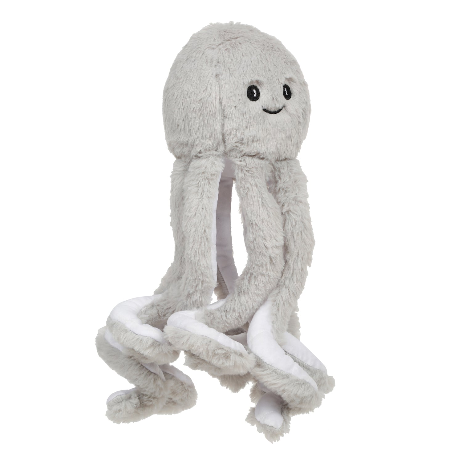 LITTLE GINNIE Octopus Soft Toy for Kids - Age 6 Months + - TT - OCT - GRY - 01