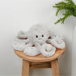 LITTLE GINNIE Octopus Soft Toy for Kids - Age 6 Months + - TT - OCT - GRY - 01