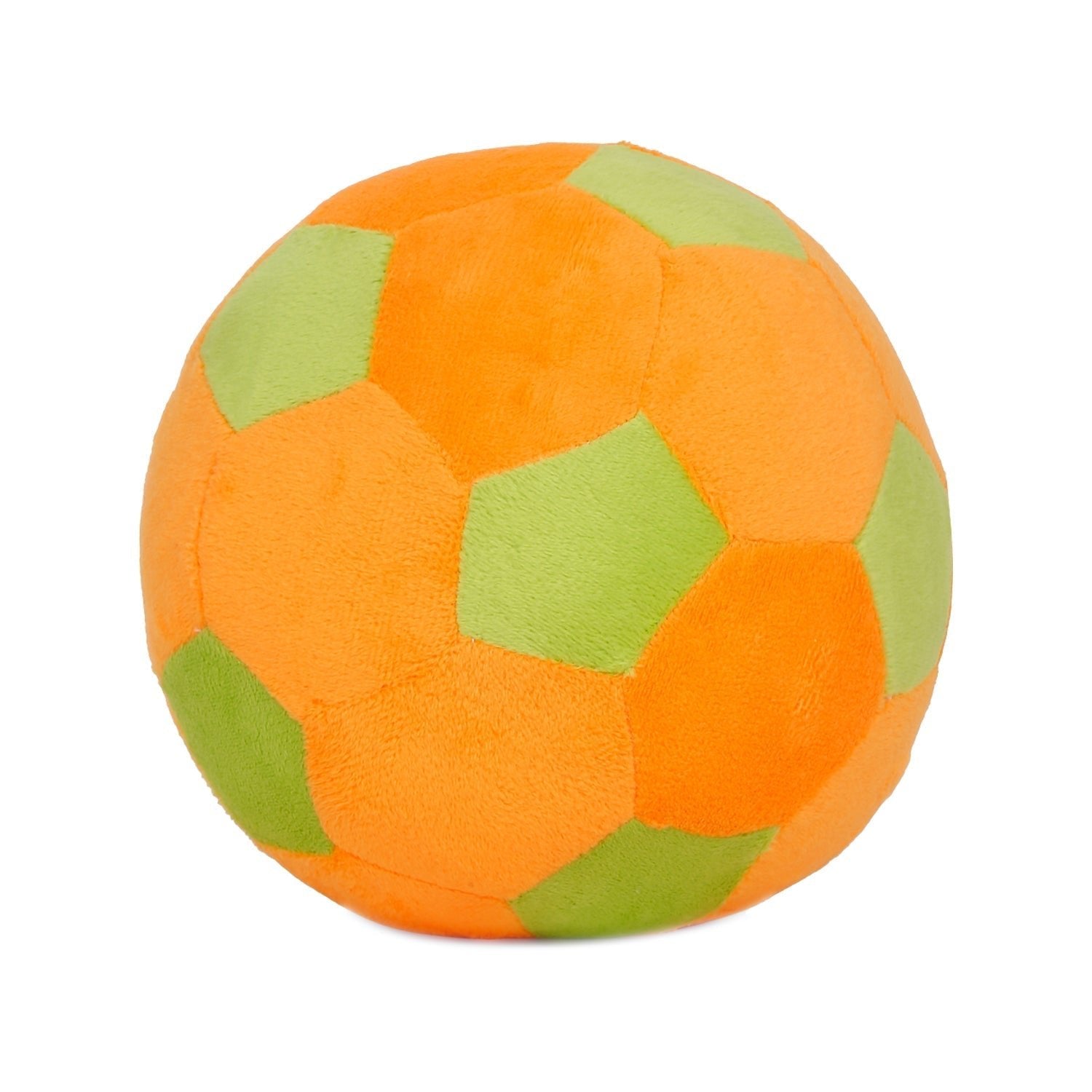 Little Ginnie Orange Green Soft Ball for Kids - Plush Toy for Newborn Baby | Return & Birthday Gift - NK - GRN - SOFT - BALL