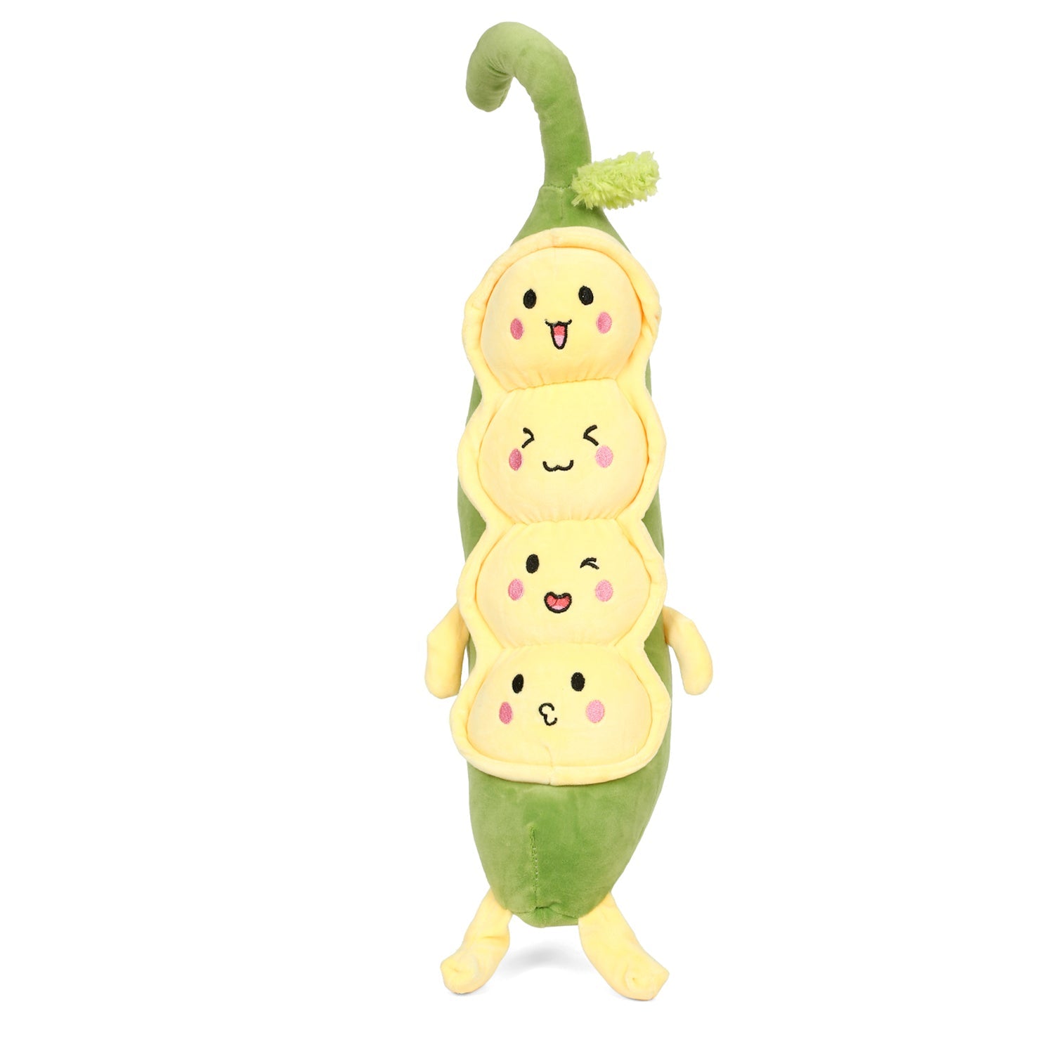 LITTLE GINNIE Peas Soft Toy - Yellow Green | Adorable Home & Living Room Décor - LG - PEA - GRN - ST