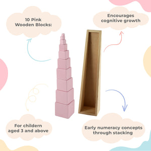 Little Ginnie Pink Tower Montessori Toy - LGPT - 001