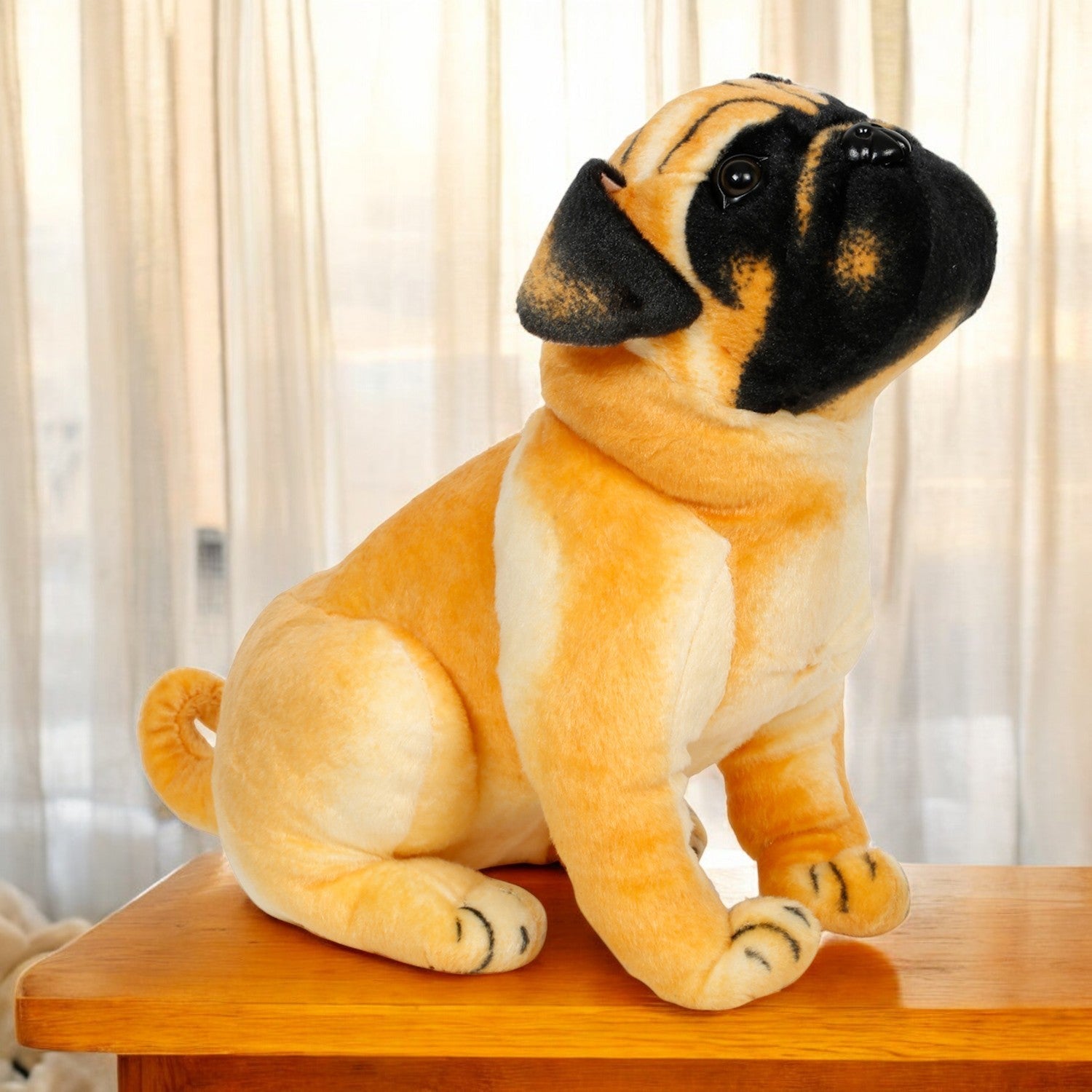 LITTLE GINNIE Pug Dog Soft Toy | Soft Toy for Home & Living Room Décor | Perfect for Birthday & Return Gifts - LG - PUG - ST