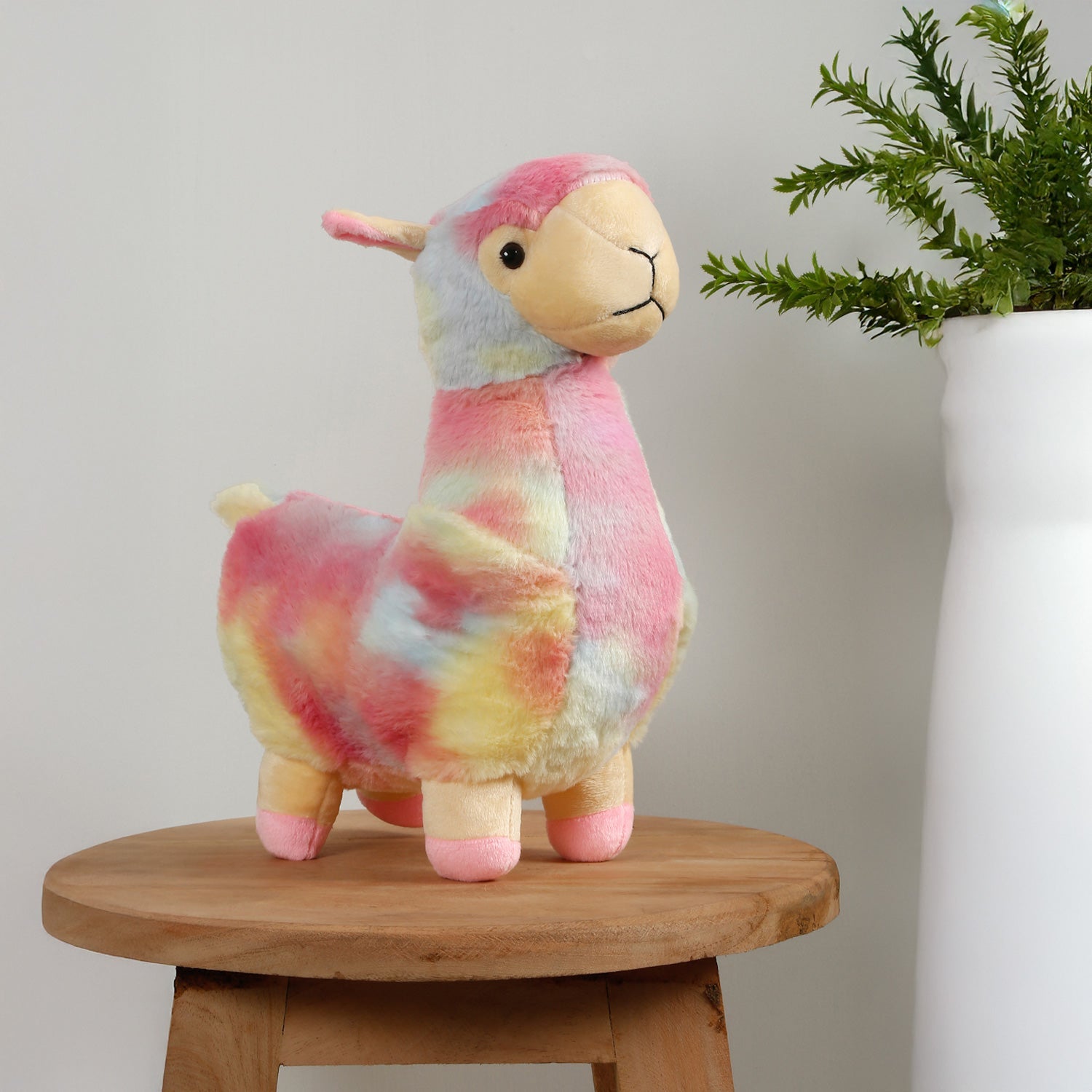 Little Ginnie Rainbow Llama Soft Toy for Kids - Multicolor - Age 6 Months + - TT - LAMA - RAIN - 01