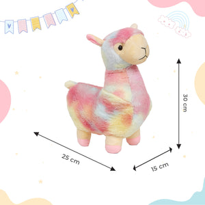 Little Ginnie Rainbow Llama Soft Toy for Kids - Multicolor - Age 6 Months + - TT - LAMA - RAIN - 01