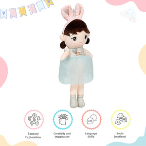 Little Ginnie Soft Doll For Kids - Blue | Returned & Birthday Gift for Baby - LG - SOFT - DOLL - BLU