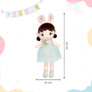 Little Ginnie Soft Doll For Kids - Blue | Returned & Birthday Gift for Baby - LG - SOFT - DOLL - BLU
