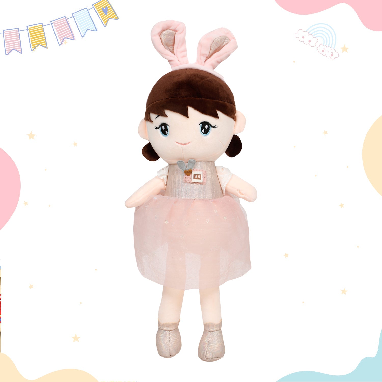 Little Ginnie Soft Doll For Kids - Pink | Returned & Birthday Gift for Baby - LG - SOFT - DOLL - PNK