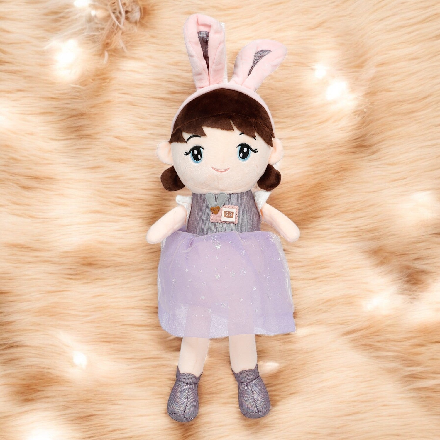 Little Ginnie Soft Doll For Kids - Purple | Returned & Birthday Gift for Baby - LG - SOFT - DOLL - PUR