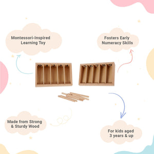 Little Ginnie Spindle Box Montessori Education toys - LG - PBX - SPD - BX