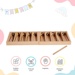 Little Ginnie Spindle Box Montessori Education toys - LG - PBX - SPD - BX