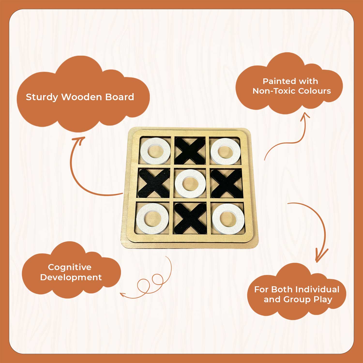 Little Ginnie Tic Tac Toe - B/W Games & Puzzles for Kids - LG - CP - TICTAC - 01