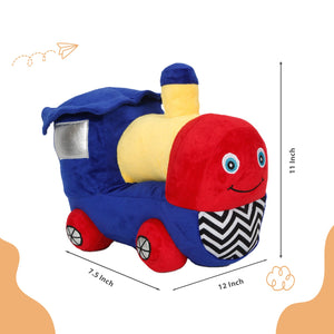 LITTLE GINNIE Train Engine Soft Toy for Kids - Blue | Return & Birthday Gift - NK - TRAIN - ENG - ST