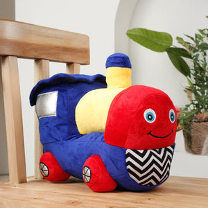 LITTLE GINNIE Train Engine Soft Toy for Kids - Blue | Return & Birthday Gift - NK - TRAIN - ENG - ST