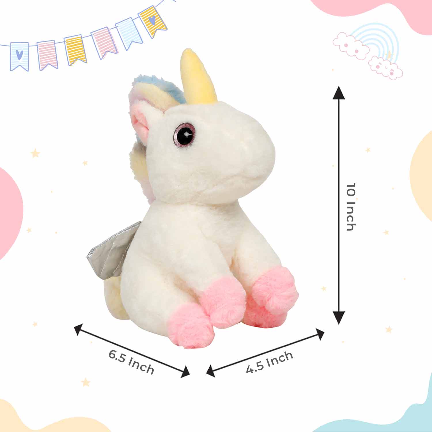 Little Ginnie Unicorn - Pink Soft Toy - LG - MK - FLY - UNICORN - PNK
