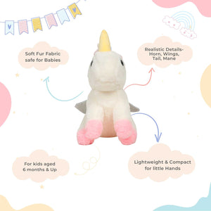 Little Ginnie Unicorn - Pink Soft Toy - LG - MK - FLY - UNICORN - PNK