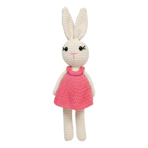 Little Ginnie White Bunny Soft Toy - AMYH - BUNNY - W