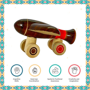 Little Ginnie Wooden Airplane Toys for Kids - Handcrafted Toy with Non - Toxic - LG - CP - PLANE - 01