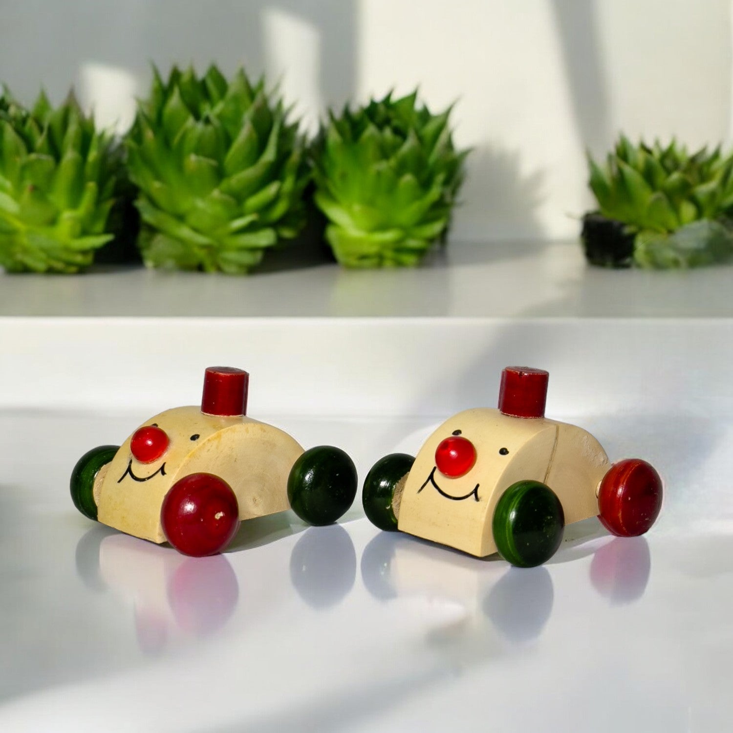 Little Ginnie Wooden Nano Car Toys for Kids - Set of 2 | Return & Birthday Gift for Kids Ages 1 Years+ - LG - CP - NANO - 01